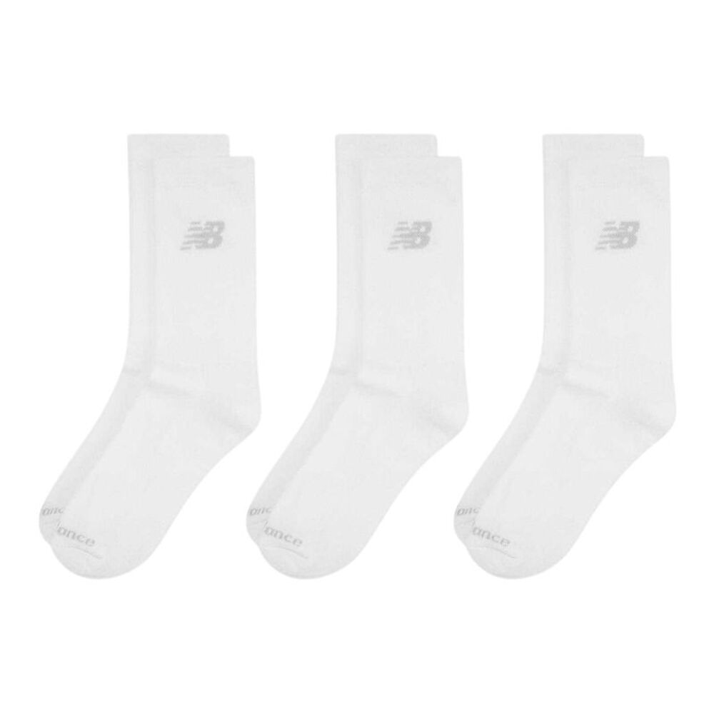 New Balance Childrens/Kids Crew Socks (Pack of 3) / White